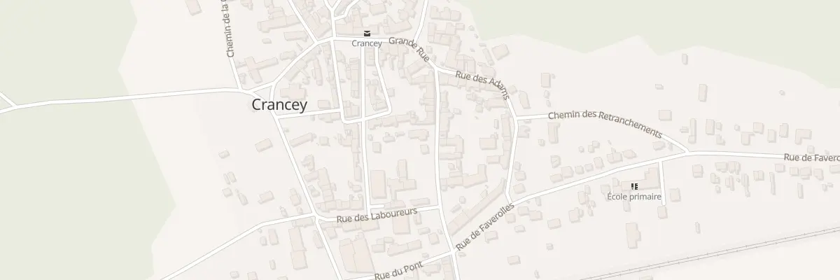Plan du 38 Grande Rue à Crancey