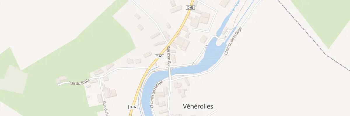 Plan du 3 Rue d’En Bas à Vénérolles
