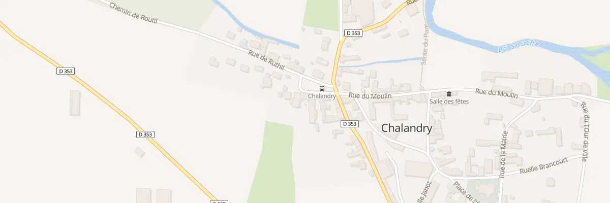 Plan du 6 Pl du Four à Chalandry