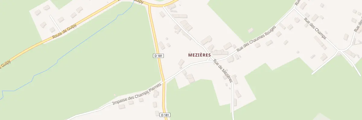 Plan du 25 Mezieres à Chaumot