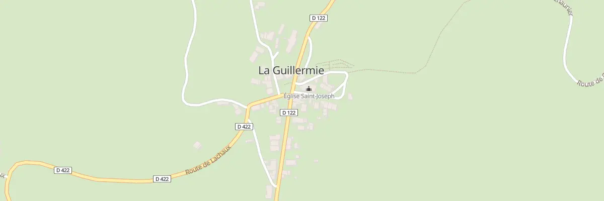 Plan du 5016 Le Bourg à La Guillermie