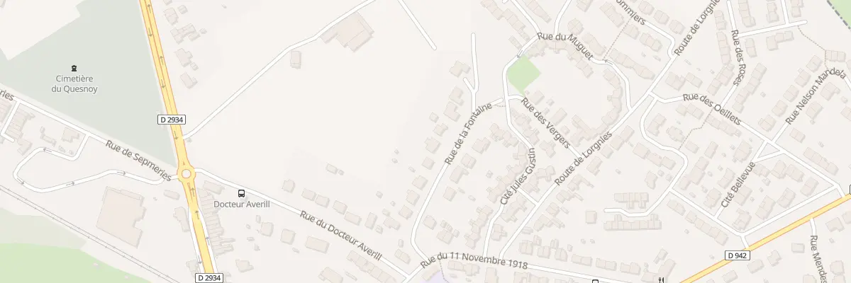 Plan du 9 Rue de la Fontaine au Quesnoy
