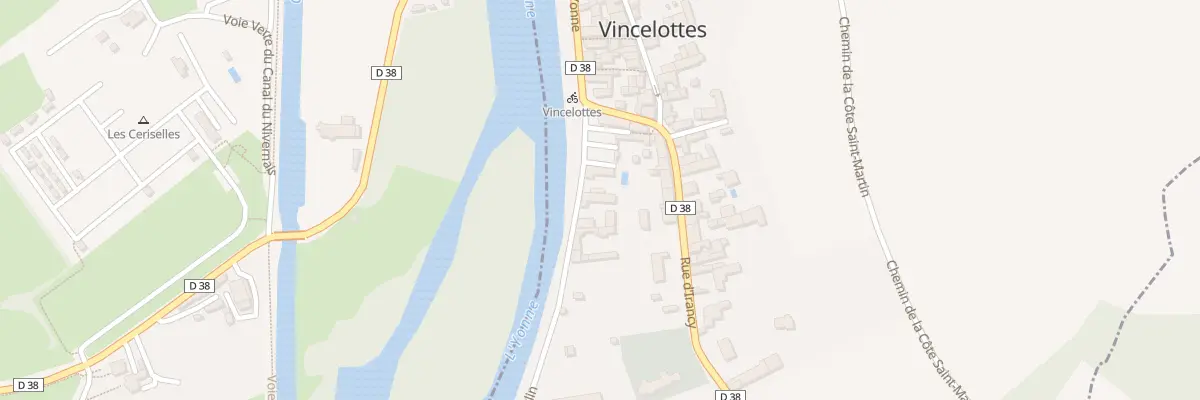 Plan du 3 Rue du Moulin à Vincelottes