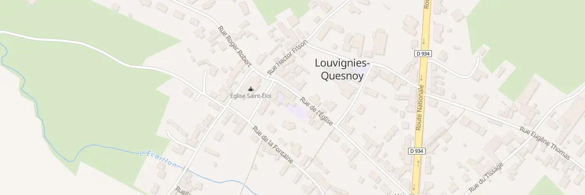 Plan du 7 Rue de l’Eglise à Louvignies-Quesnoy