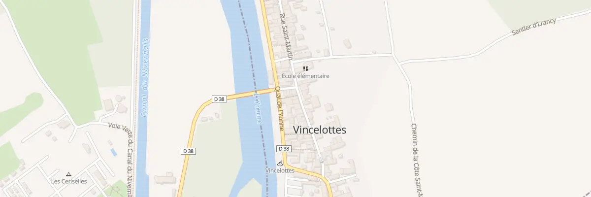 Plan du 23X Rue St Martin à Vincelottes
