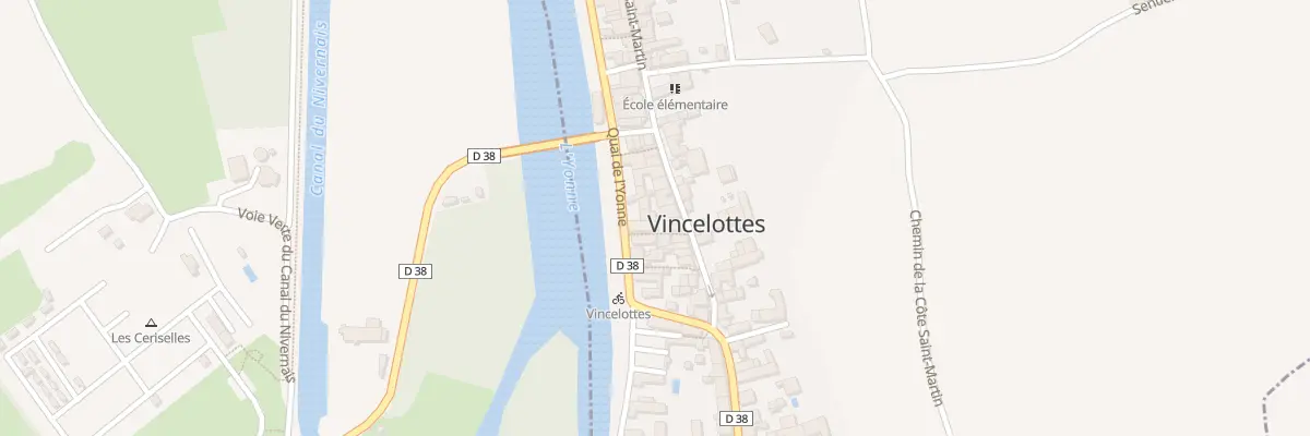 Plan du 6 Quai de l’Yonne à Vincelottes