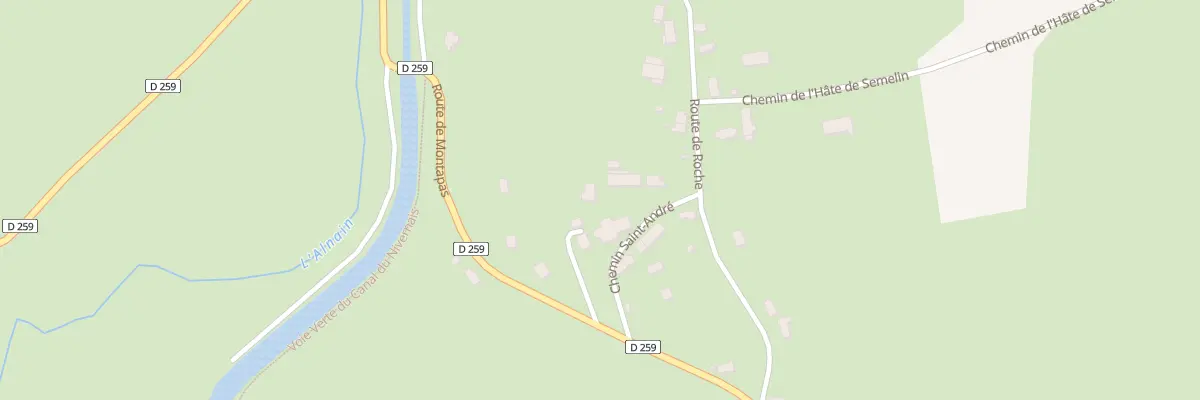 Plan du 95 Les Ouches Colas à Mont-et-Marré