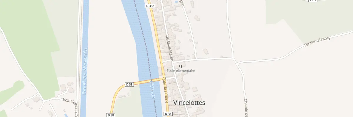 Plan du 1 Rue du Réservoir à Vincelottes
