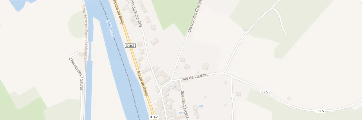 Plan du 2 Che des Chaumes à Vincelottes