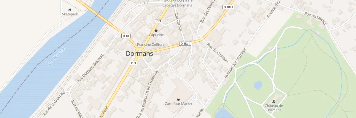 Plan du 3 Rue du Faubourg de Chavenay à Dormans
