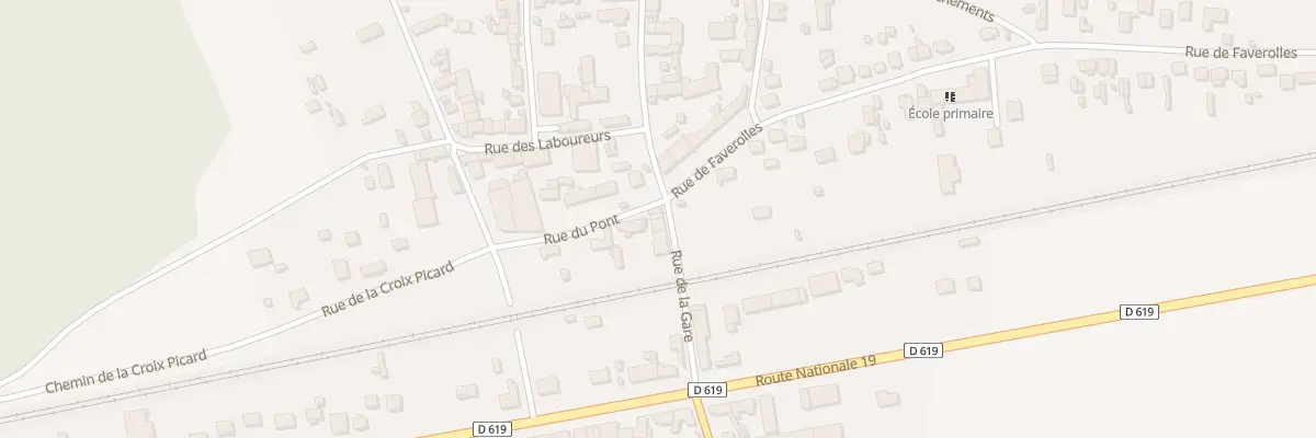 Plan du 2 Rue de la Gare à Crancey
