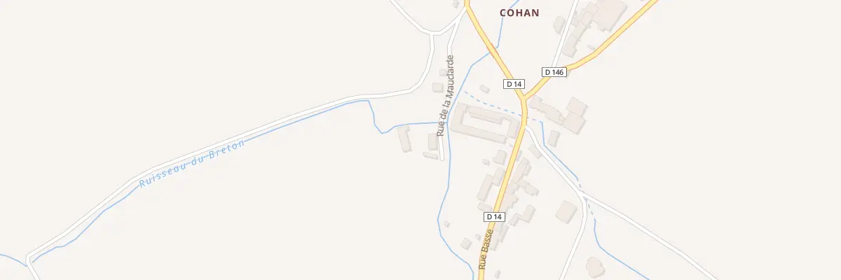 Plan du 4 Rue de la Mauclarde à Coulonges-Cohan