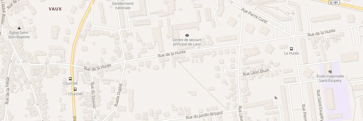 Plan du 80 Rue de la Hurée à Laon