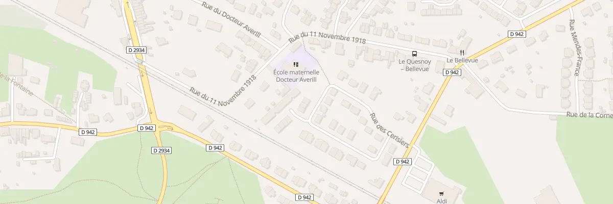 Plan du 14 Rue des Cerisiers au Quesnoy