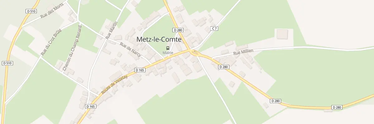 Plan du 30 Rte de Vézelay à Tannay