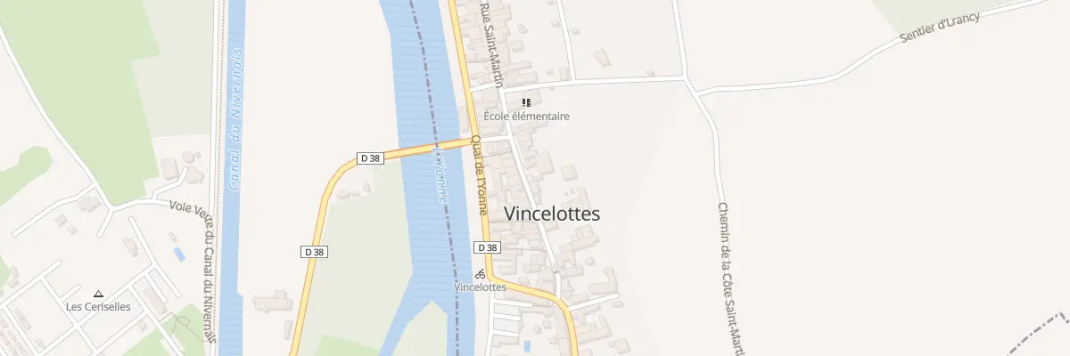 Plan du 18 Rue St Martin à Vincelottes