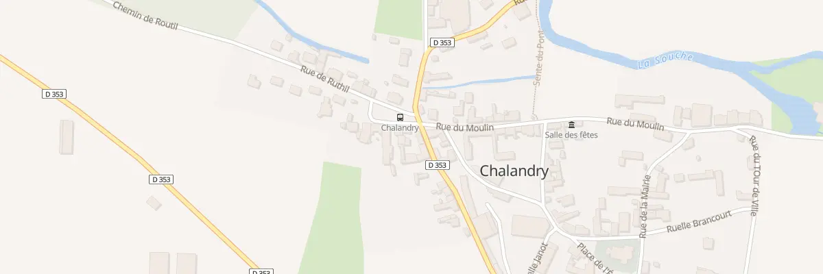 Plan du 2 Pl du Four à Chalandry
