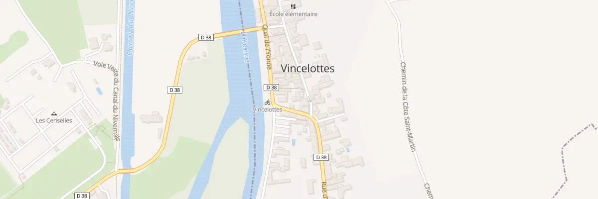 Plan du 3 Rue St Martin à Vincelottes