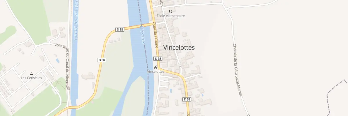 Plan du 9 Rue St Martin à Vincelottes