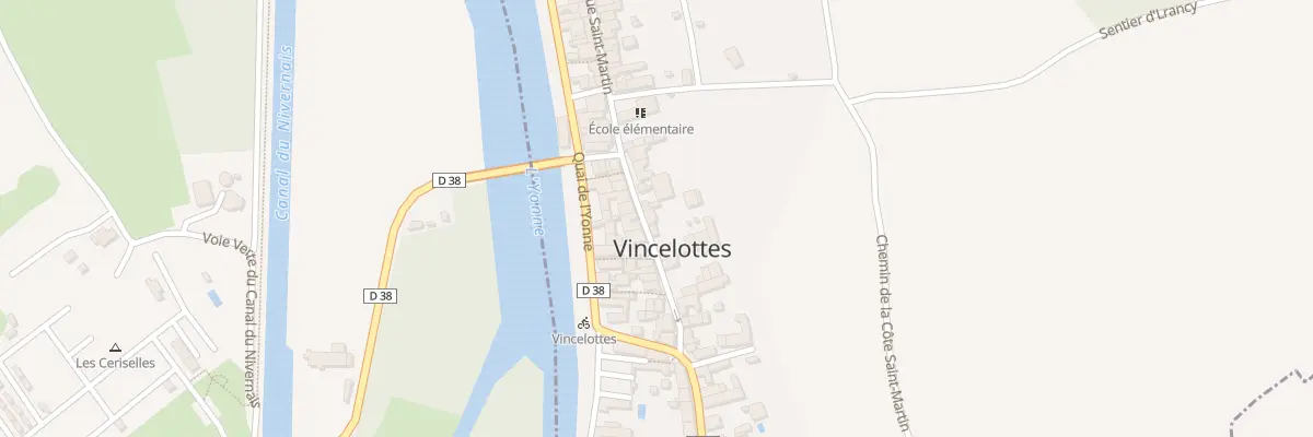 Plan du 16 Rue St Martin à Vincelottes