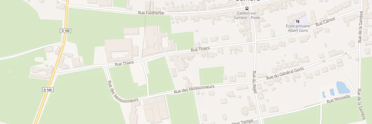 Plan du 15 Rue Thiers à Catillon-sur-Sambre