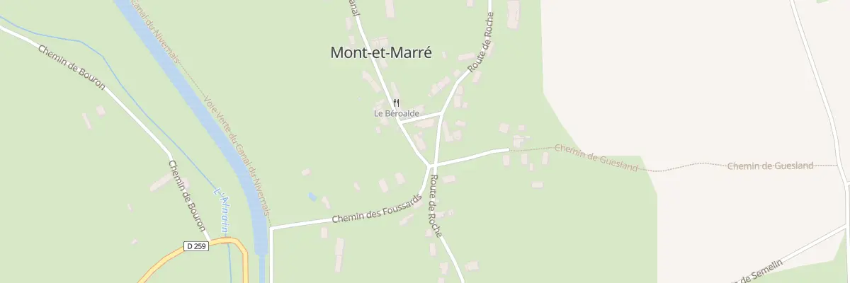 Plan du 70 Le Bourg à Mont-et-Marré