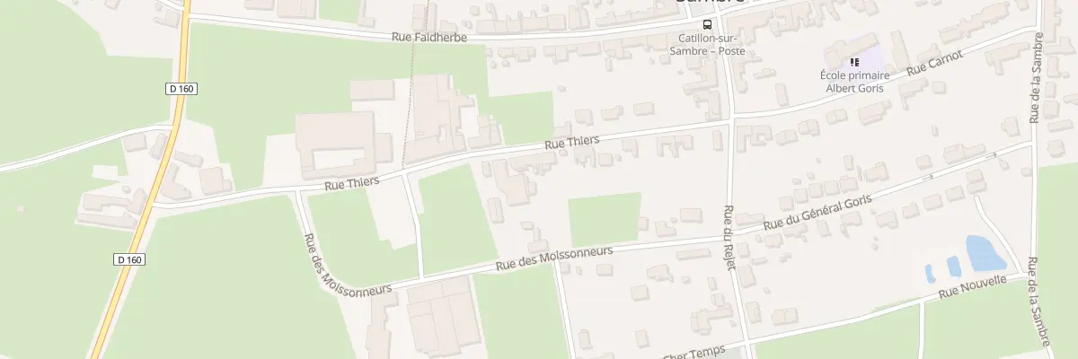 Plan du 13 Rue Thiers à Catillon-sur-Sambre