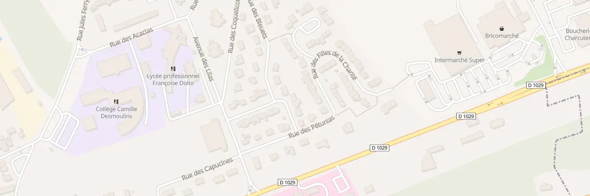 Plan du 93 Rue des Géraniums à Guise