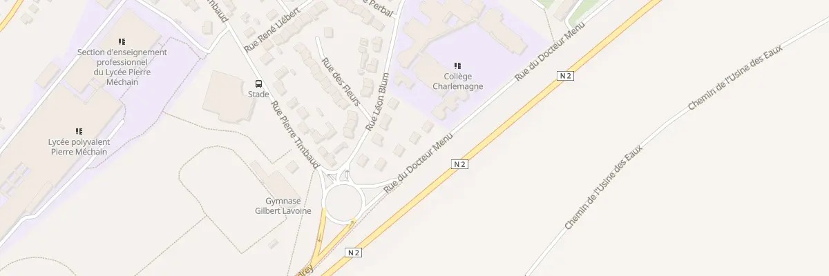 Plan du 5 Rue du Docteur Menu à Laon