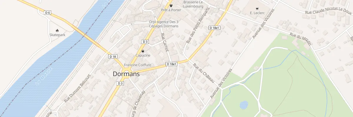 Plan du 1 Rue des Grands Remparts à Dormans