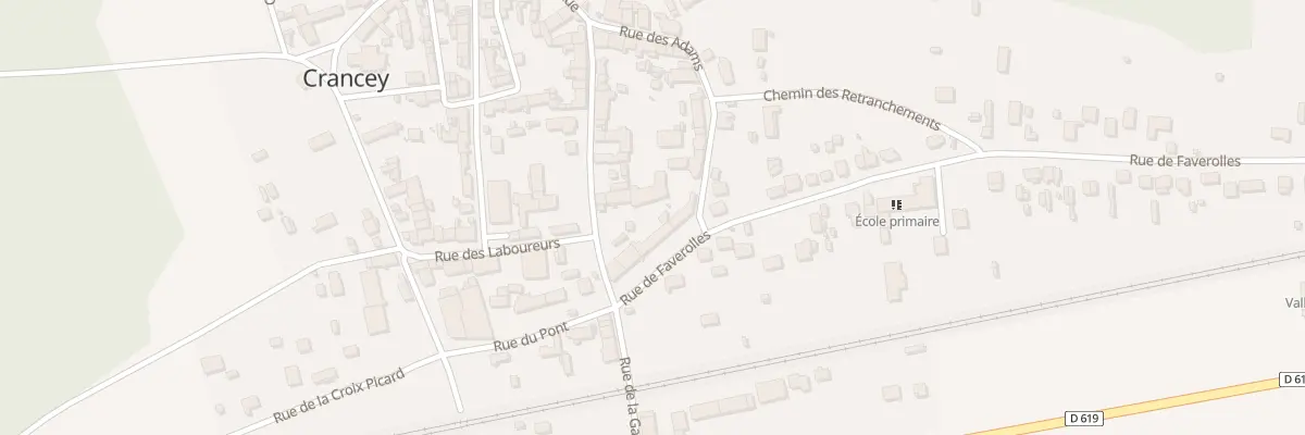Plan du 1B Rue de Faverolles à Crancey