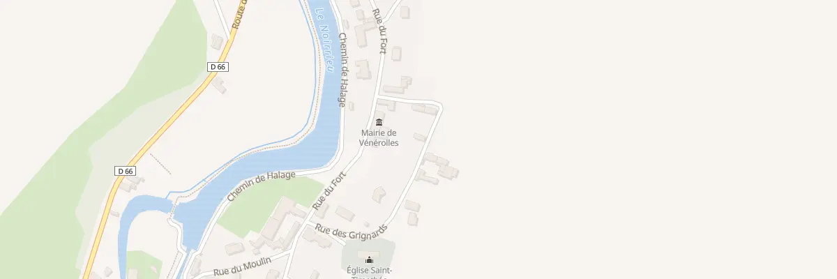 Plan du 3 Rue des Grignards à Vénérolles