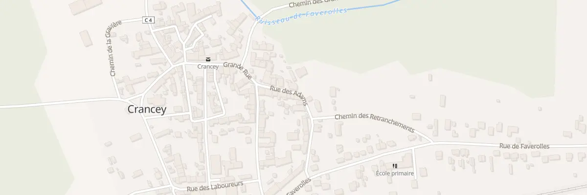 Plan du 59 Le Village à Crancey
