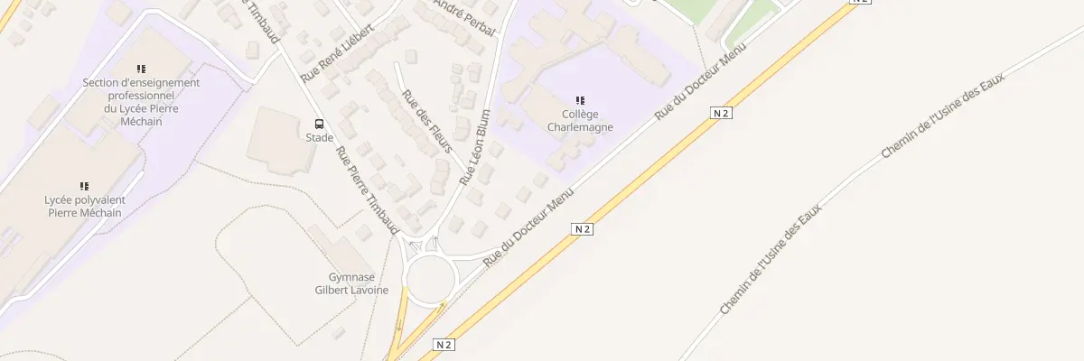 Plan du 7 Rue du Docteur Menu à Laon