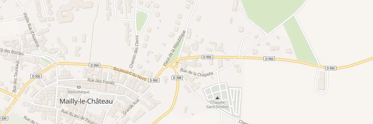 Plan du 2 Rue d’Auxerre à Mailly-le-Château