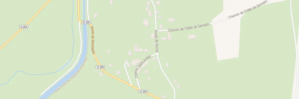 Plan du 94 Les Ouches Colas à Mont-et-Marré