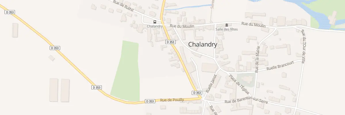 Plan du 7 Rue de la Trésorerie à Chalandry