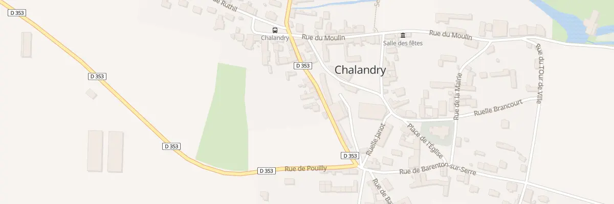 Plan du 9 Rue de la Trésorerie à Chalandry