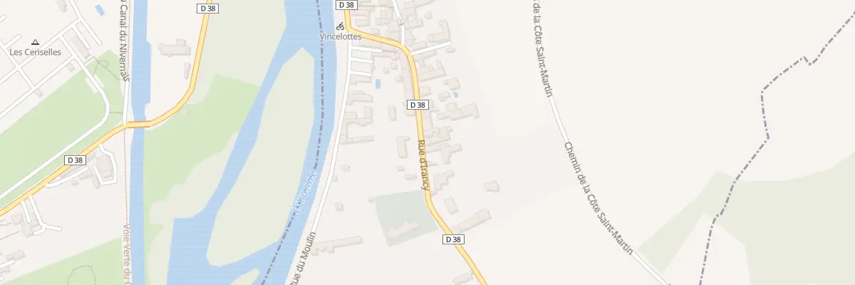 Plan du 21 Rue d’Irancy à Vincelottes