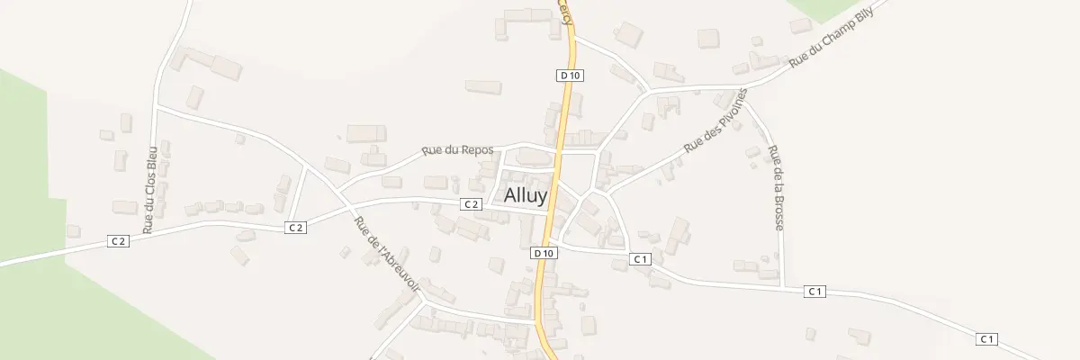 Plan du 250 Rte de Cercy à Alluy