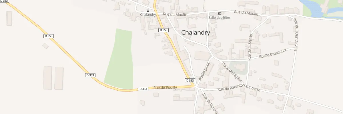 Plan du 11 Rue de la Trésorerie à Chalandry