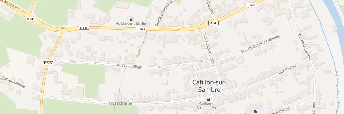 Plan du 14 Rue du Collège à Catillon-sur-Sambre