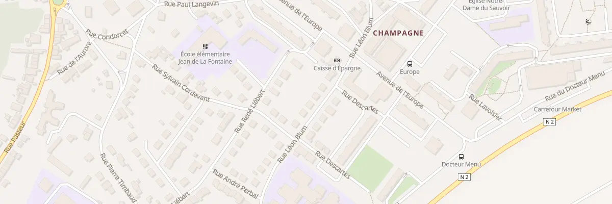 Plan du 96 Rue Léon Blum à Laon