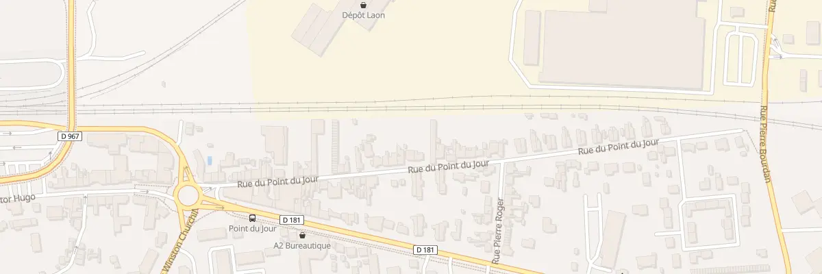 Plan du 61 Rue du Point du Jour à Laon