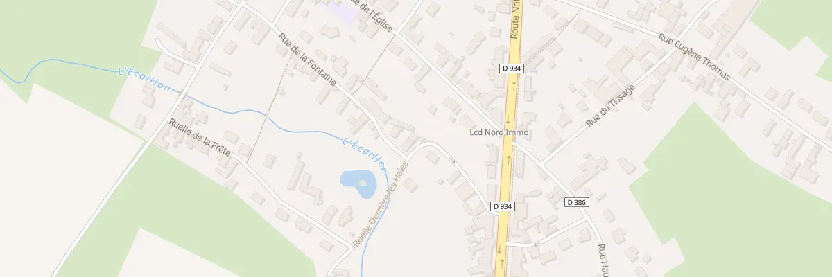 Plan du 25 Rue de la Fontaine à Louvignies-Quesnoy