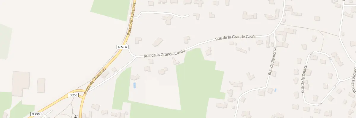 Plan du 13 Rue de la Grande Cavee à Sebourg