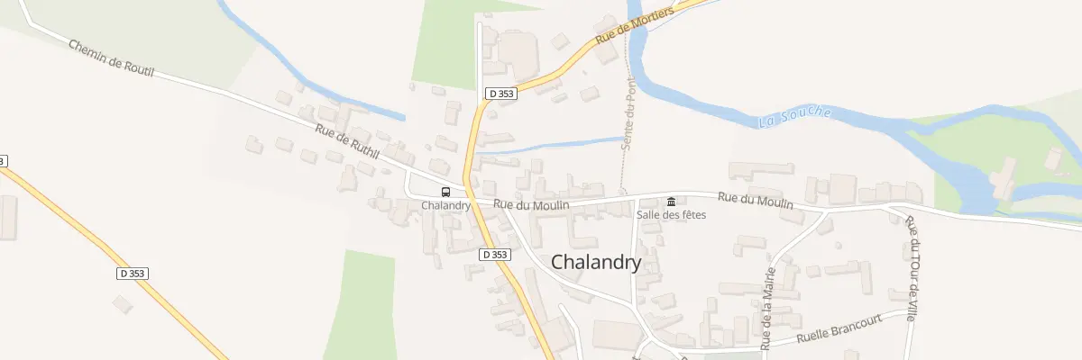 Plan du 6 Rue du Moulin à Chalandry