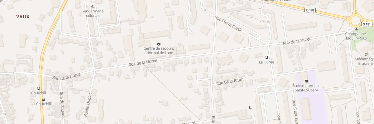 Plan du 94 Rue de la Hurée à Laon