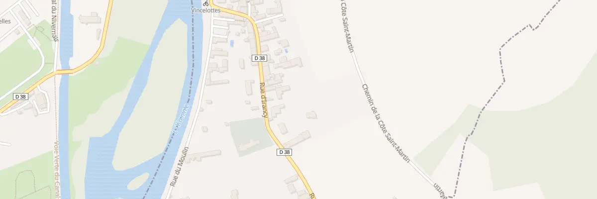 Plan du 27 Rue d’Irancy à Vincelottes