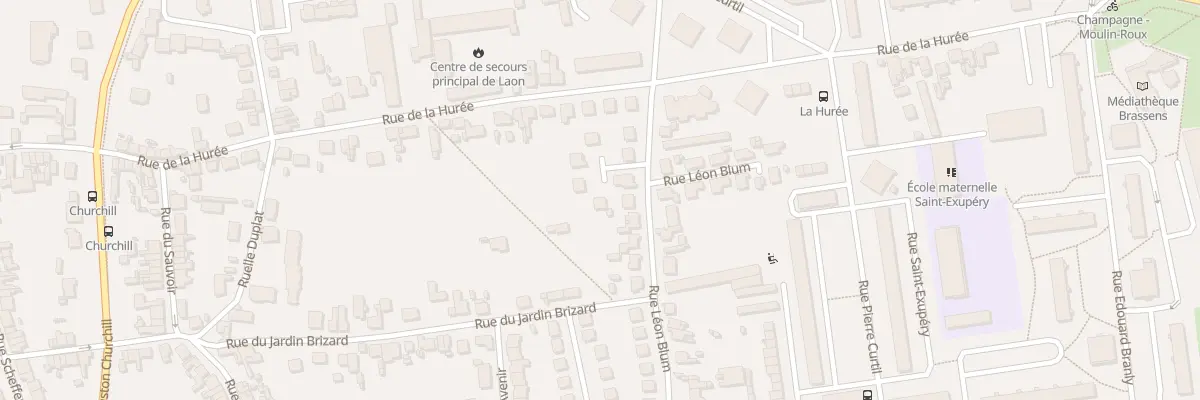 Plan du 44 Rue Léon Blum à Laon